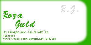 roza guld business card